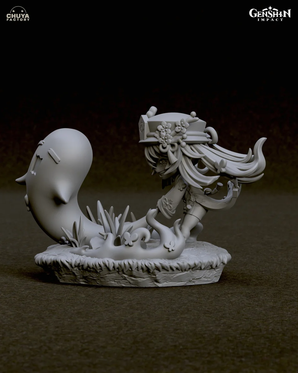 Chibi Hu Tao | Fan Art | 3D Printed Resin Model Garage Kit | *Un-Painted* | Chuya Factory 9