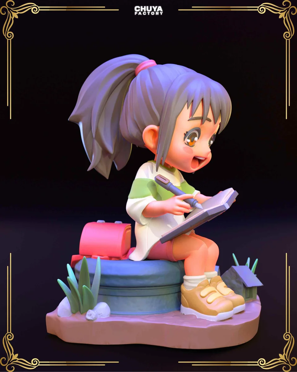 Chibi Chihiro | Fan Art | 3D Printed Resin Model Garage Kit | *Un-Painted* | Chuya Factory 4