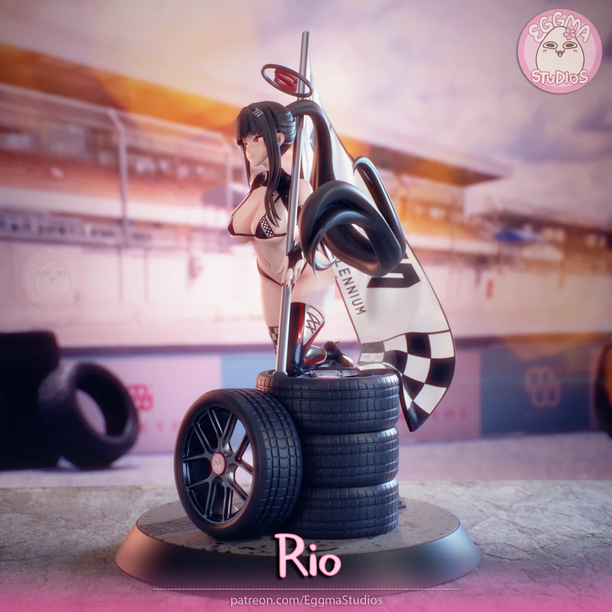 Rio | Fan Art | 3D Printed Resin Model Garage Kit | *Un-Painted* | EggmaStudios 5