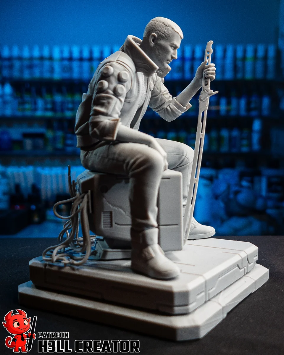 Male V | Fan Art | 3D Printed Resin Model Garage Kit | *Un-Painted* | H3LL Creator 10