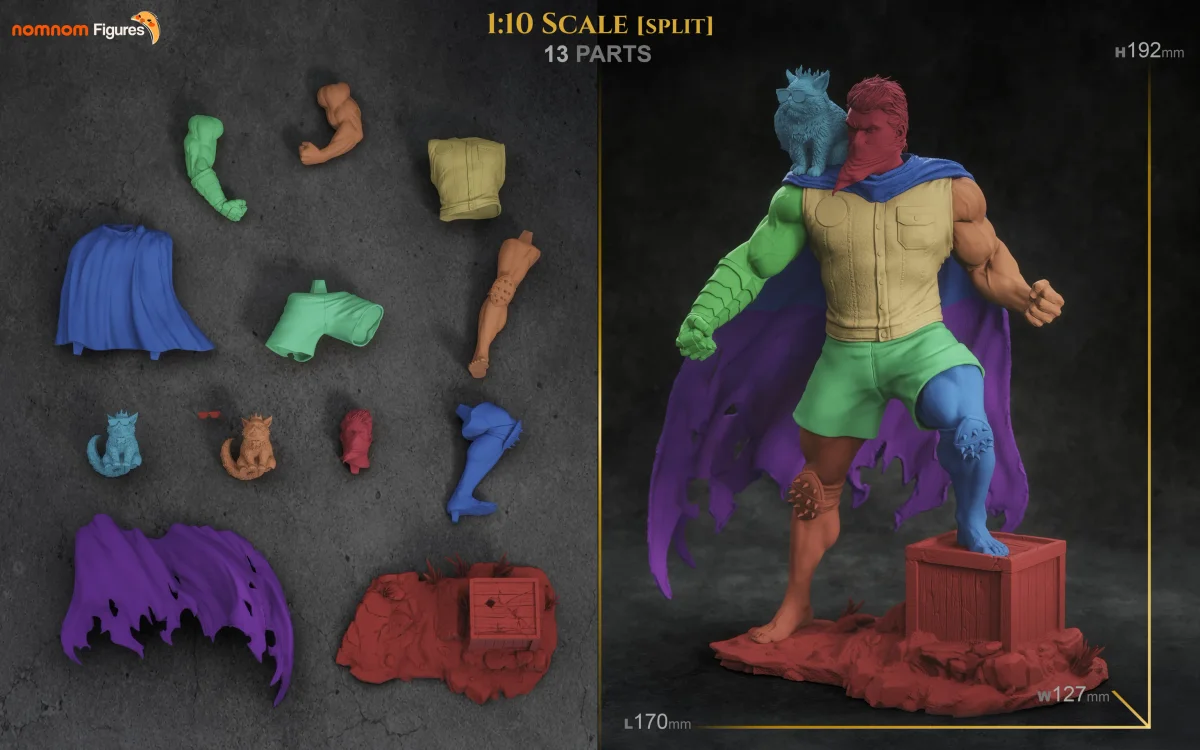 Carl | Fan Art | 3D Printed Resin Model Garage Kit | *Un-Painted* | Nomnom 10