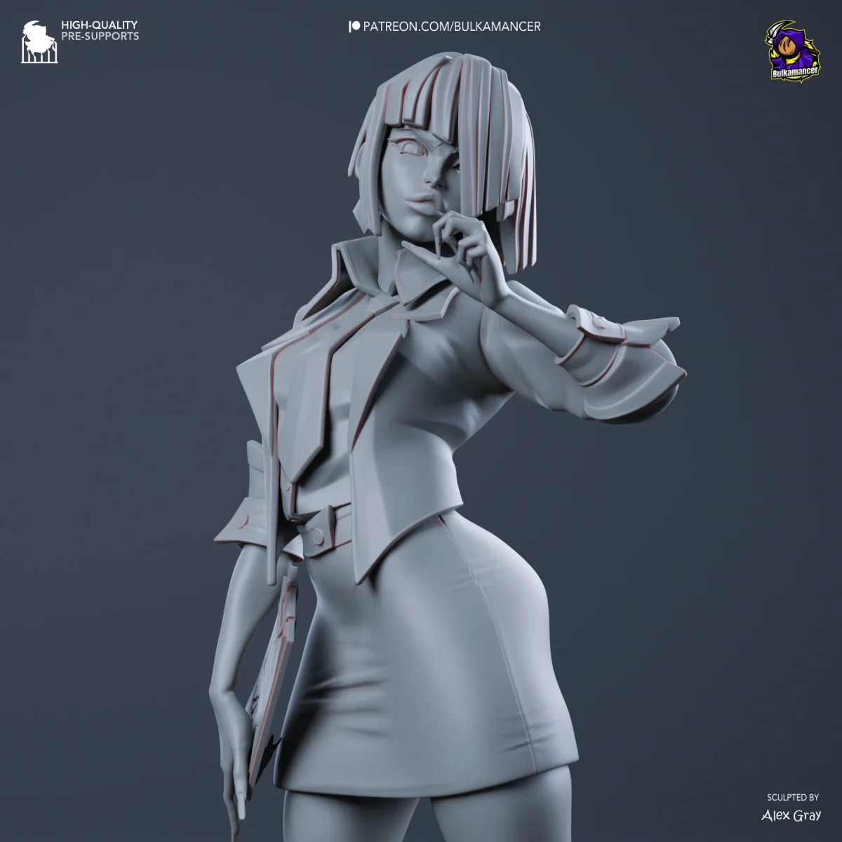 Agent Karen | Fan Art | 3D Printed Resin Model Garage Kit | *Un-Painted* | Bulkamancer 6