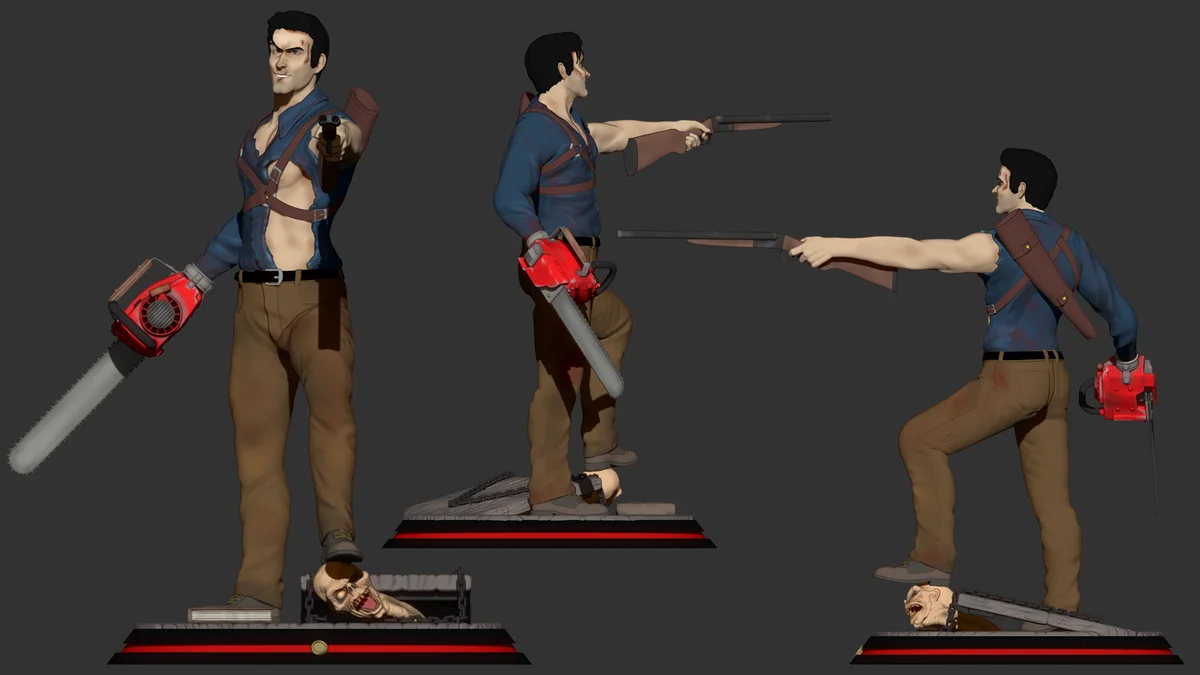 Ash Williams | Fan Art | 3D Printed Resin Model Garage Kit | *Un-Painted* | Inaki Sculpts 5