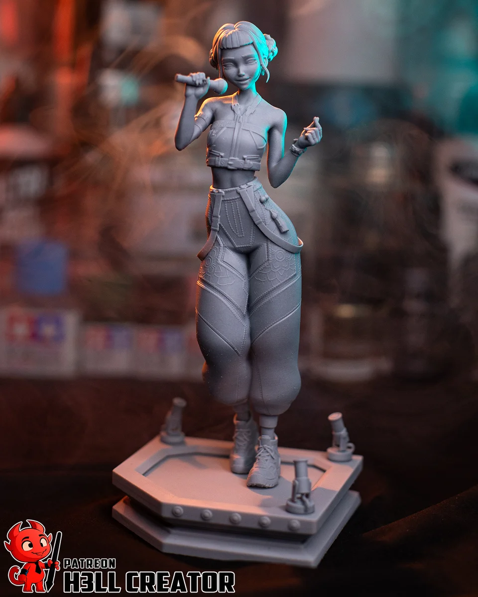 Zoey | Fan Art | 3D Printed Resin Model Garage Kit | *Un-Painted* | H3LL Creator 13