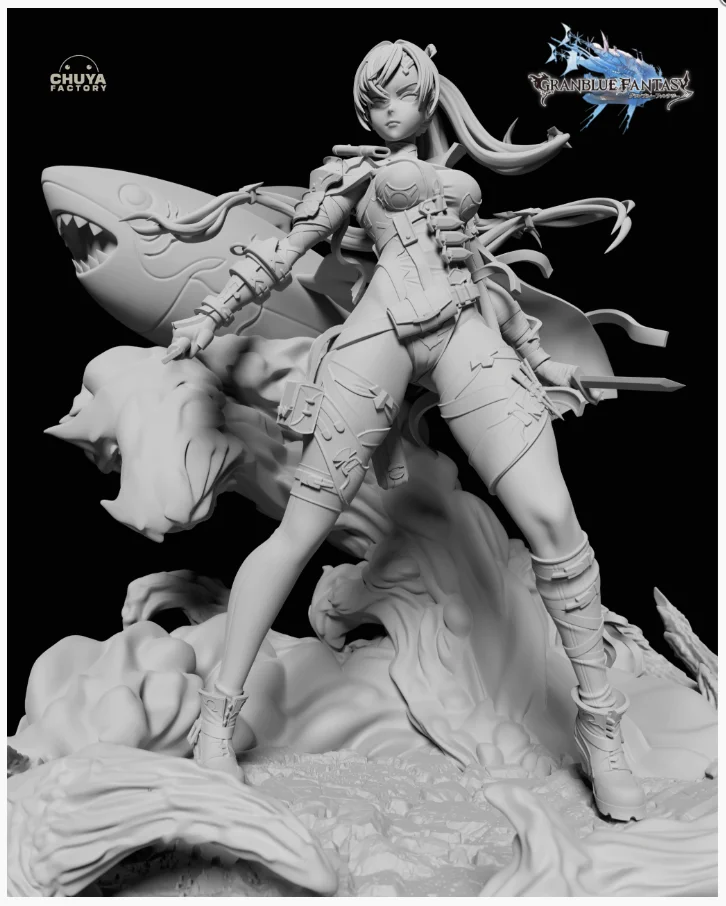 Meg | Fan Art | 3D Printed Resin Model Garage Kit | *Un-Painted* | Chuya Factory 16