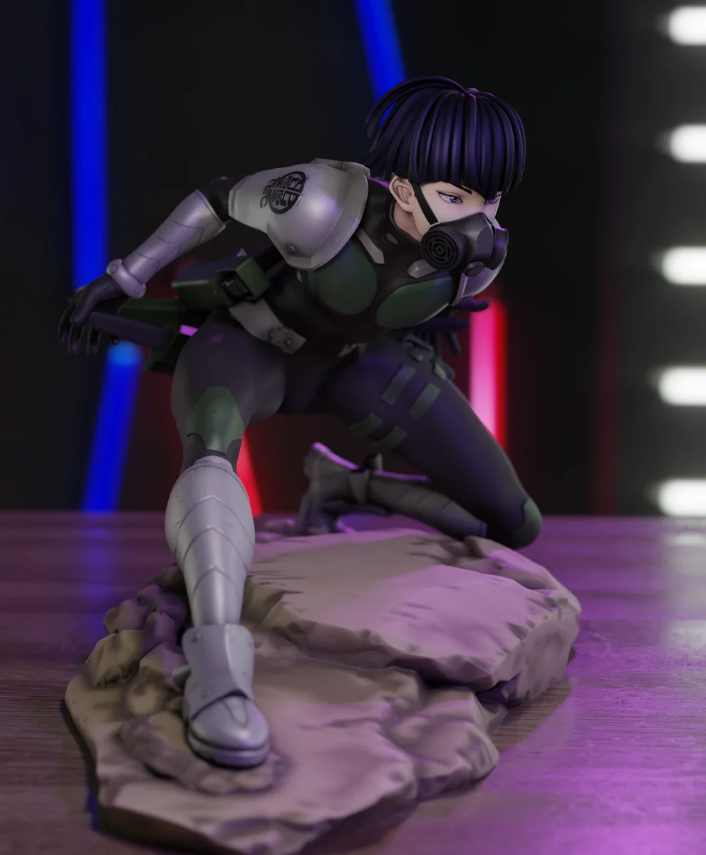 Vice capitan Hoshina | Fan Art | 3D Printed Resin Model Garage Kit | *Un-Painted* | Momoji 4