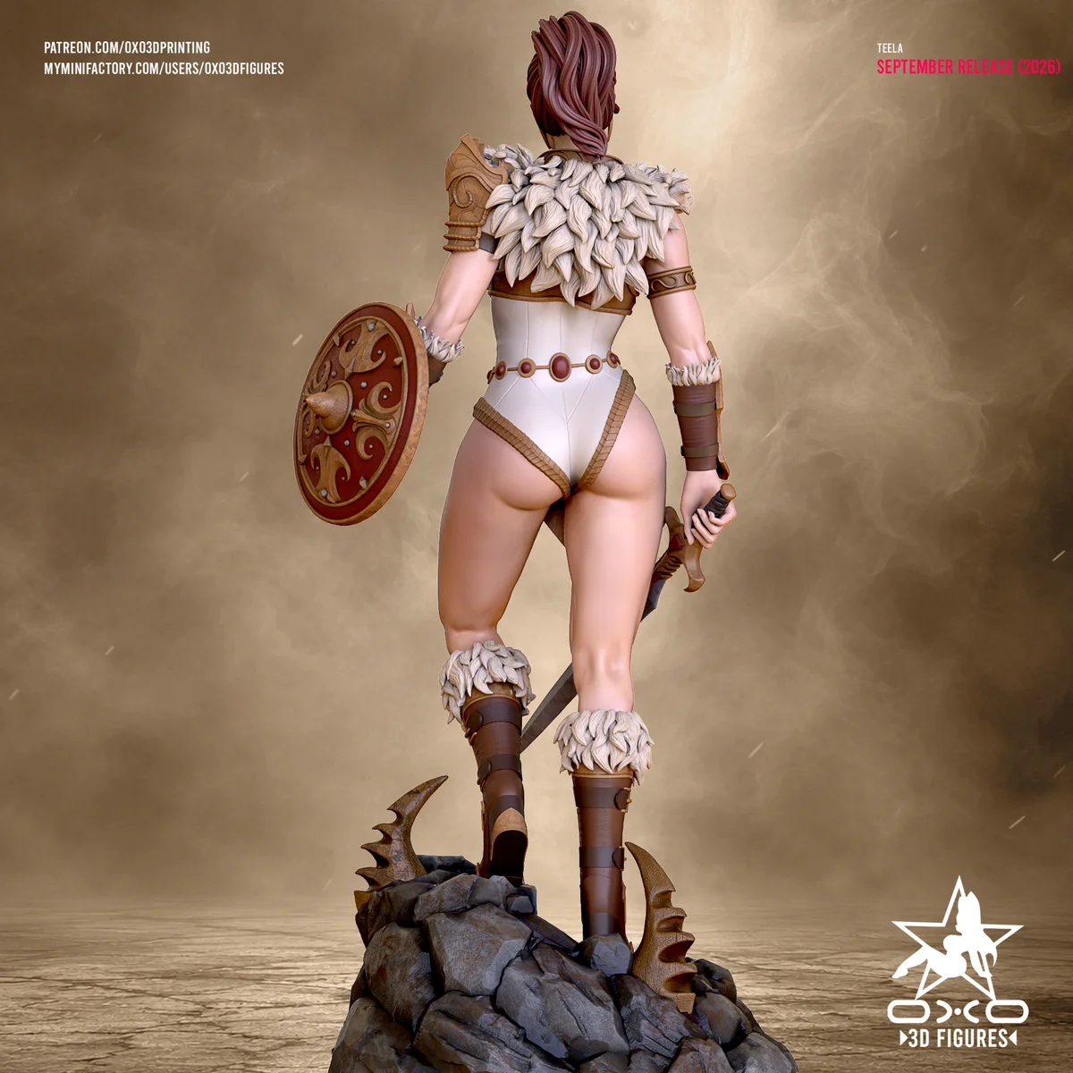 Teela | Fan Art | 3D Printed Resin Model Garage Kit | *Un-Painted* | OXO3D 4