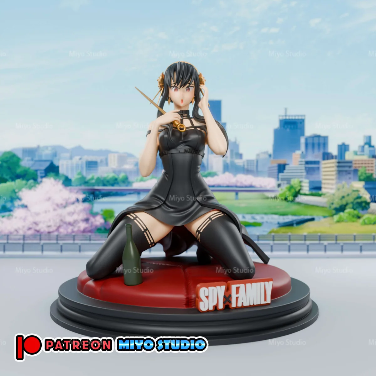Yor Forger | Fan Art | 3D Printed Resin Model Garage Kit | *Un-Painted* | MiyoStudio