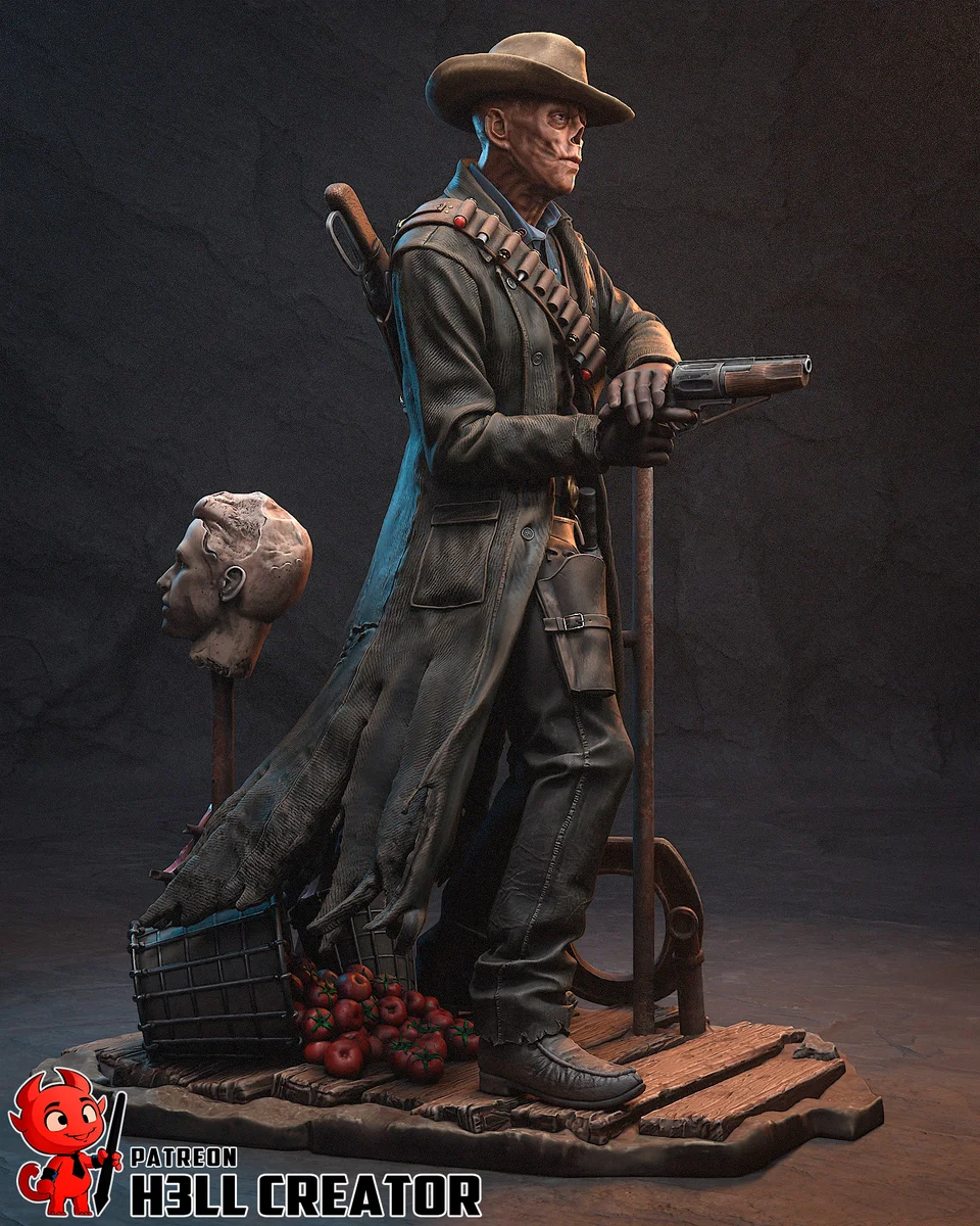 Ghoul | Fan Art | 3D Printed Resin Model Garage Kit | *Un-Painted* | H3LL Creator 5