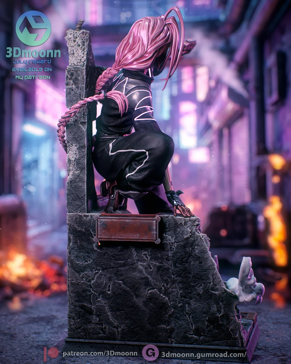Talia Yang | Fan Art | 3D Printed Resin Model Garage Kit | *Un-Painted* | 3DMoonn 4