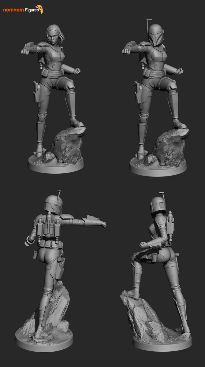 Bo-Katan Kryze | Fan Art | 3D Printed Resin Model Garage Kit | *Un-Painted* | Nomnom 4