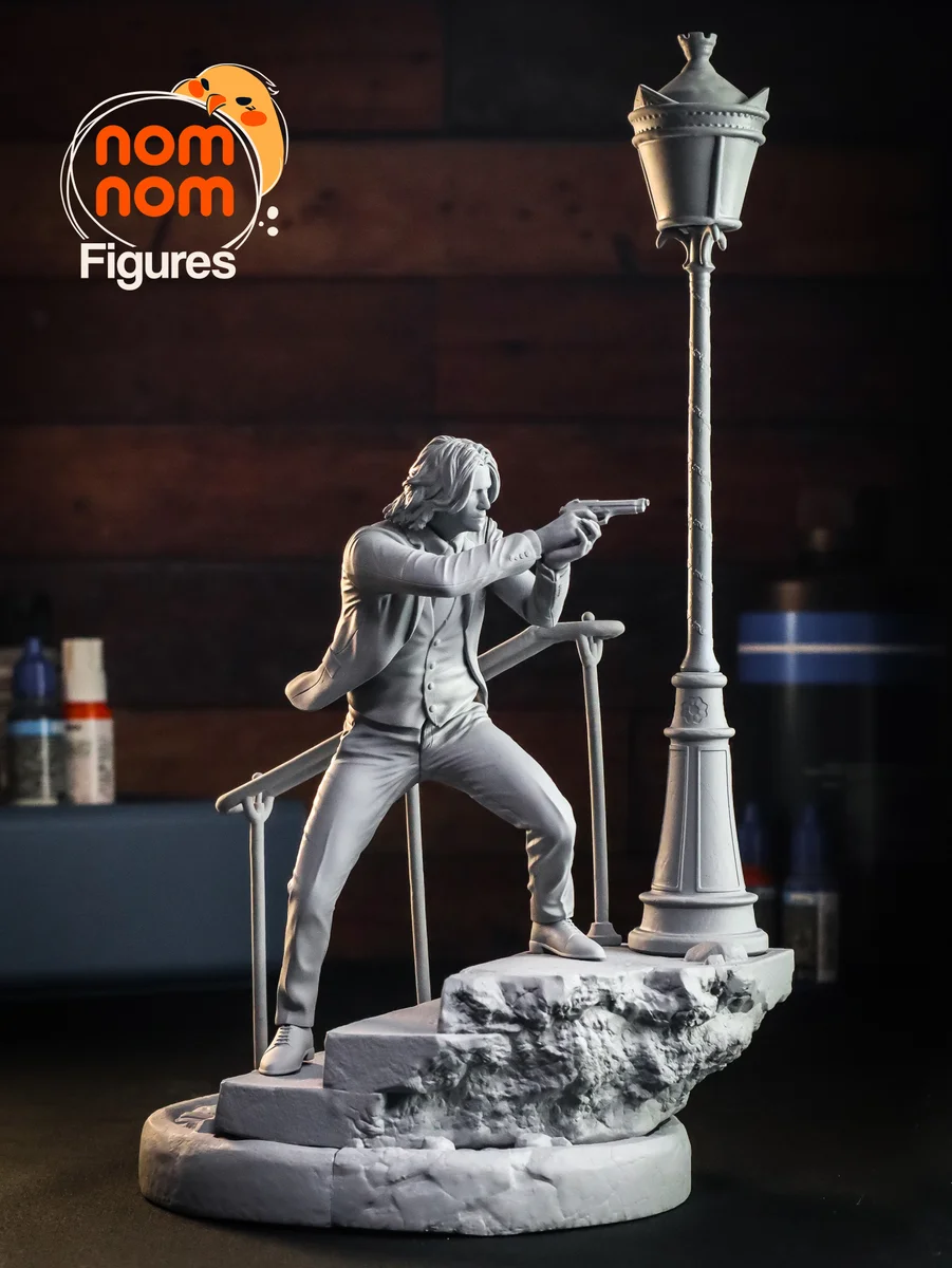 John Wick | Fan Art | 3D Printed Resin Model Garage Kit | *Un-Painted* | Nomnom 9
