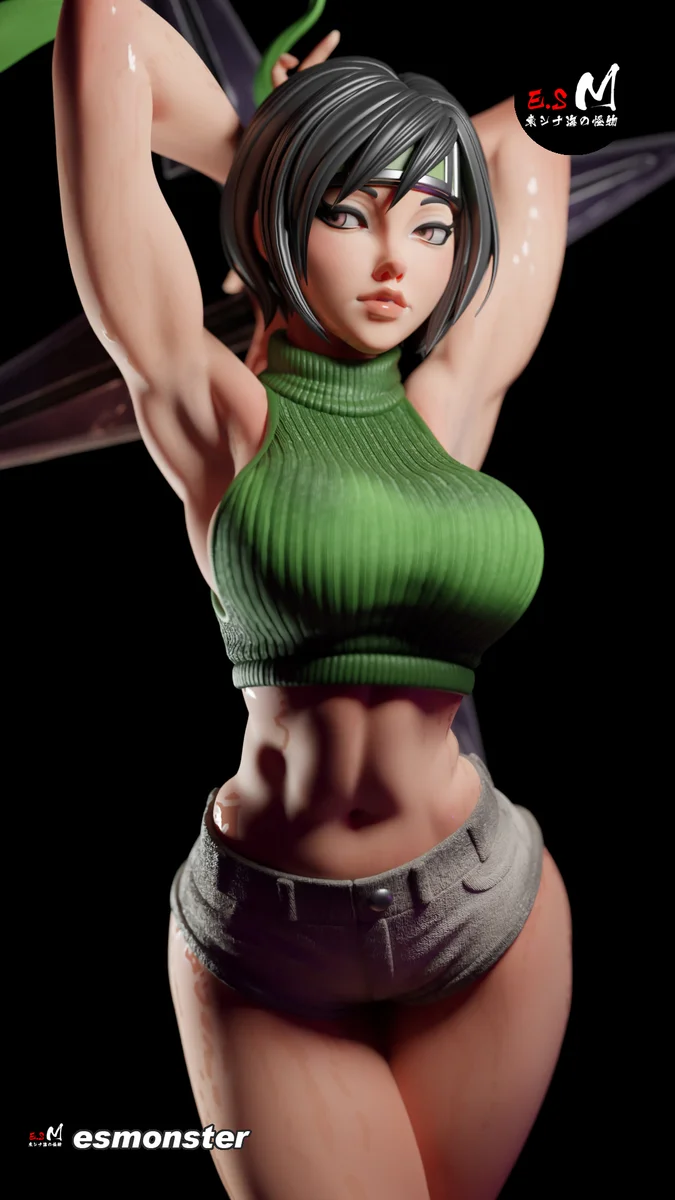 Yuffie | Fan Art | 3D Printed Resin Model Garage Kit | *Un-Painted* | ES Monster 15