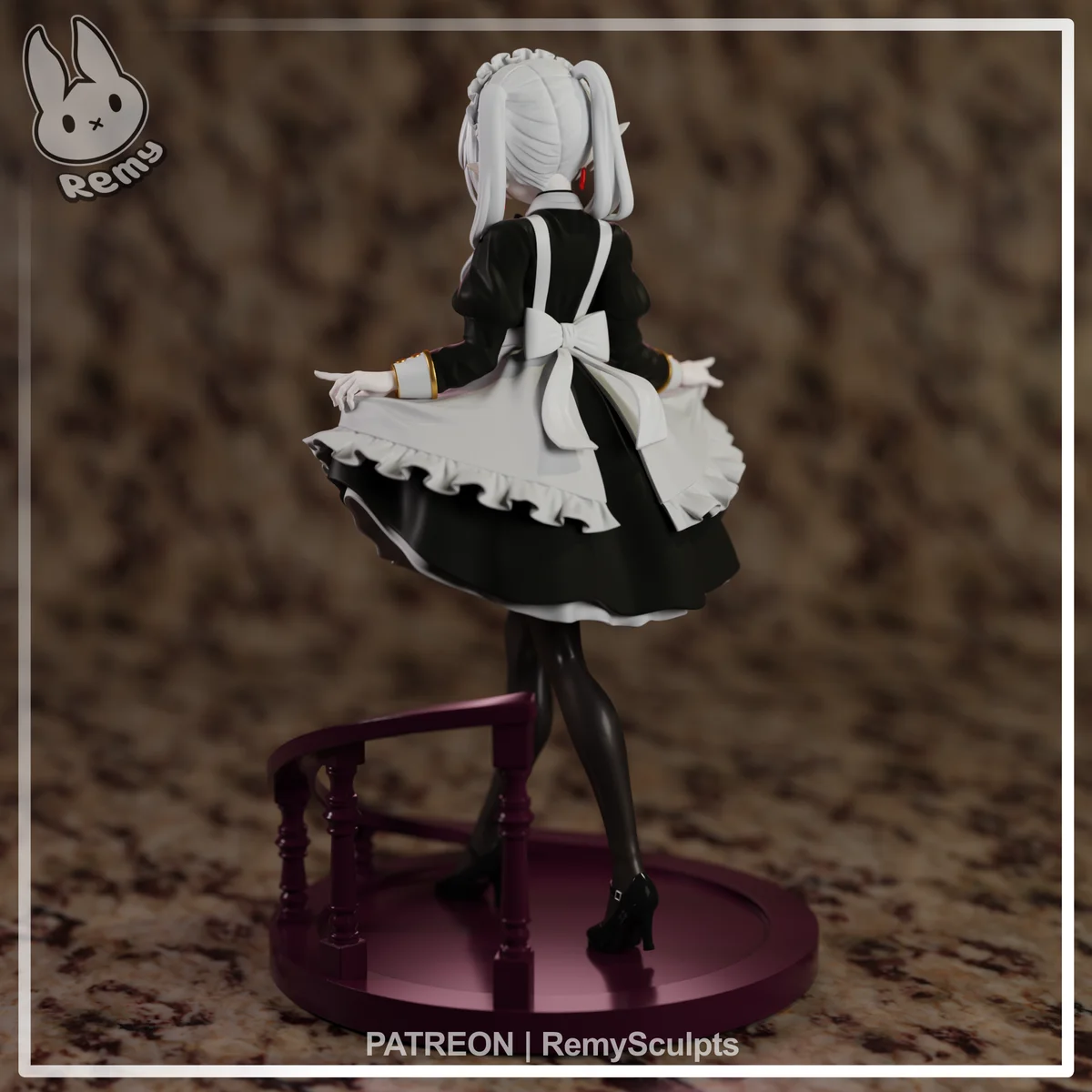 Frieren (Maid) | Fan Art | 3D Printed Resin Model Garage Kit | *Un-Painted* | Remy Sculpts 5