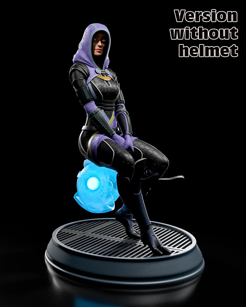 Tali Zorah | Fan Art | 3D Printed Resin Model Garage Kit | *Un-Painted* | H3LL Creator 3
