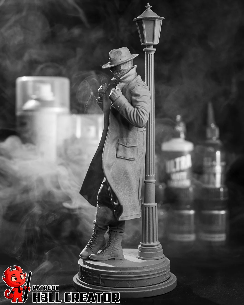 Spider Noir | Fan Art | 3D Printed Resin Model Garage Kit | *Un-Painted* | H3LL Creator 10
