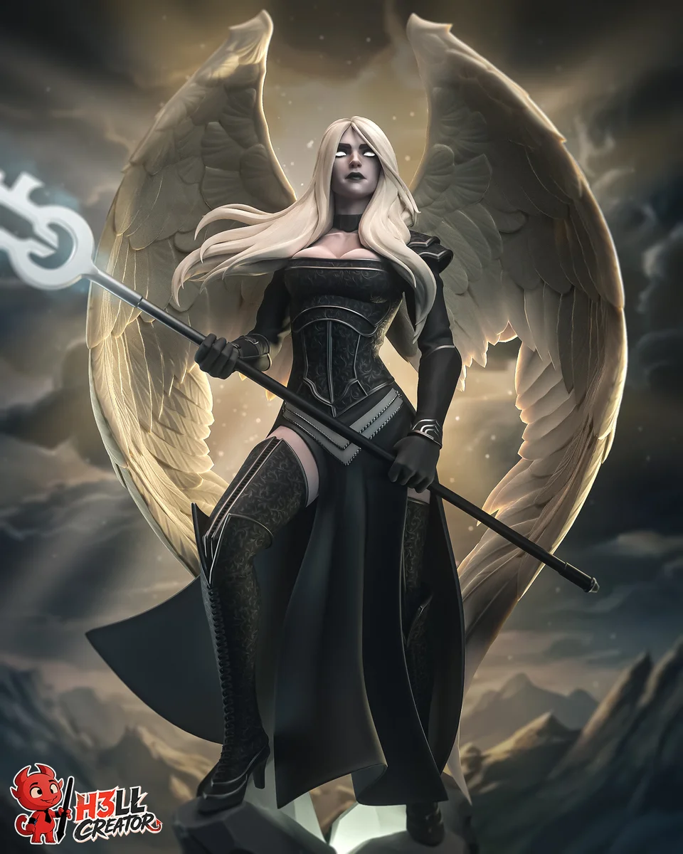 Avacyn | Fan Art | 3D Printed Resin Model Garage Kit | *Un-Painted* | H3LL Creator