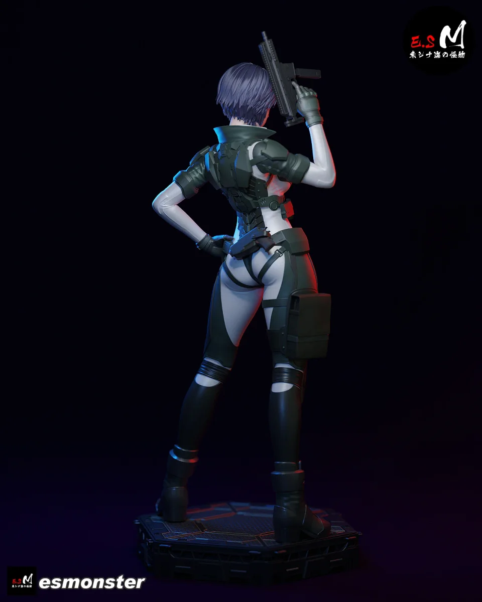 Motoko Kusanagi | Fan Art | 3D Printed Resin Model Garage Kit | *Un-Painted* | ES Monster 4