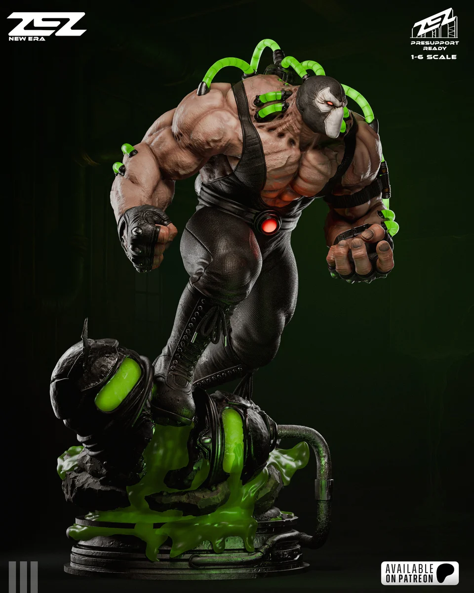 Bane | Fan Art | 3D Printed Resin Model Garage Kit | *Un-Painted* | ZEZ Studio 5