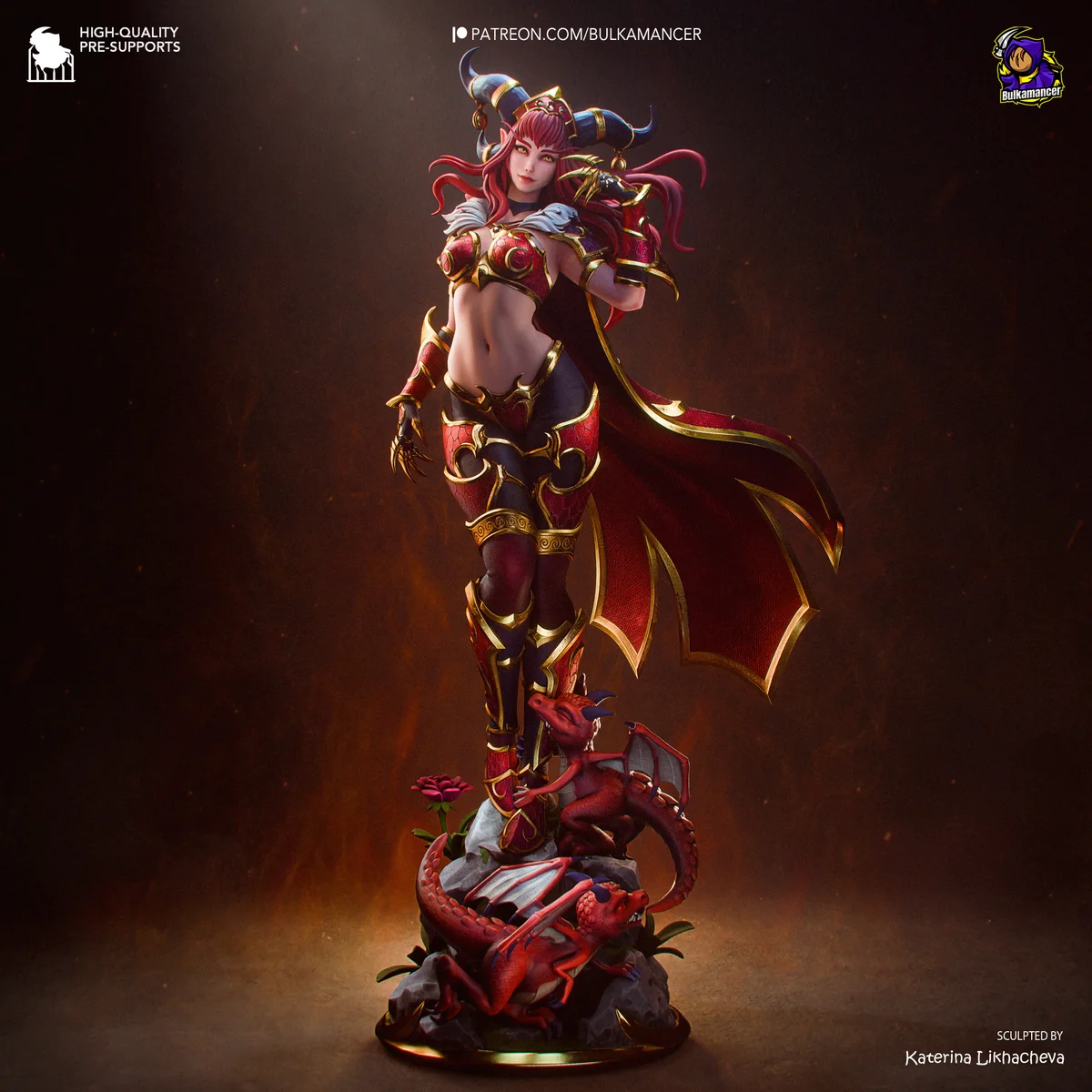 Alexstrasza | Fan Art | 3D Printed Resin Model Garage Kit | *Un-Painted* | Bulkamancer 3