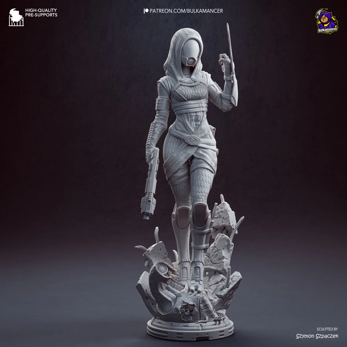 Tali | Fan Art | 3D Printed Resin Model Garage Kit | *Un-Painted* | Bulkamancer 6