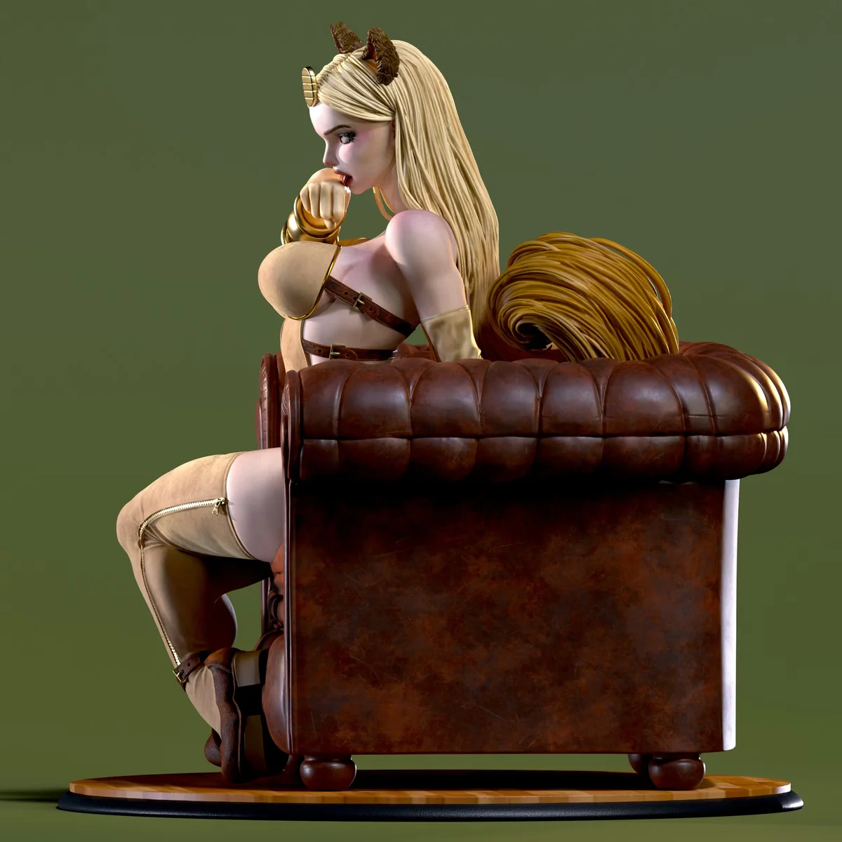 Mia - Waifumon | Fan Art | 3D Printed Resin Model Garage Kit | *Un-Painted* | SiryllArt 6