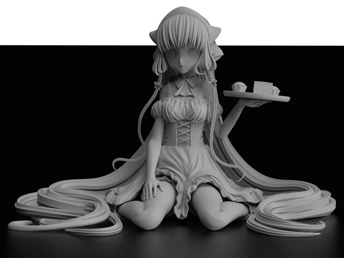 Chi | Fan Art | 3D Printed Resin Model Garage Kit | *Un-Painted* | Yoru Studio 6