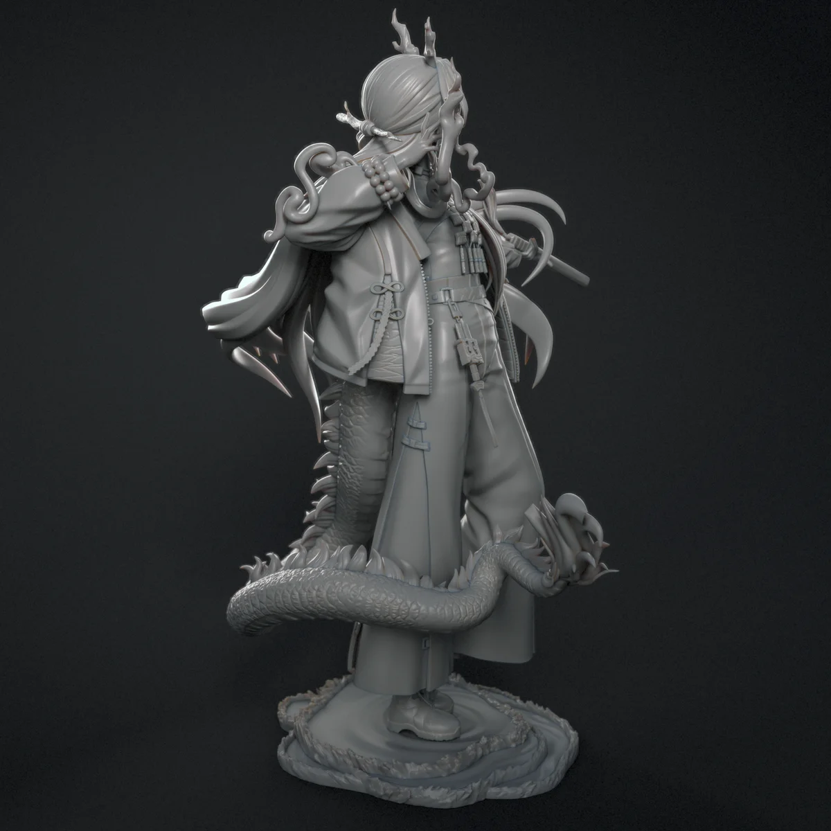 Shu | Fan Art | 3D Printed Resin Model Garage Kit | *Un-Painted* | Inari Figure 7