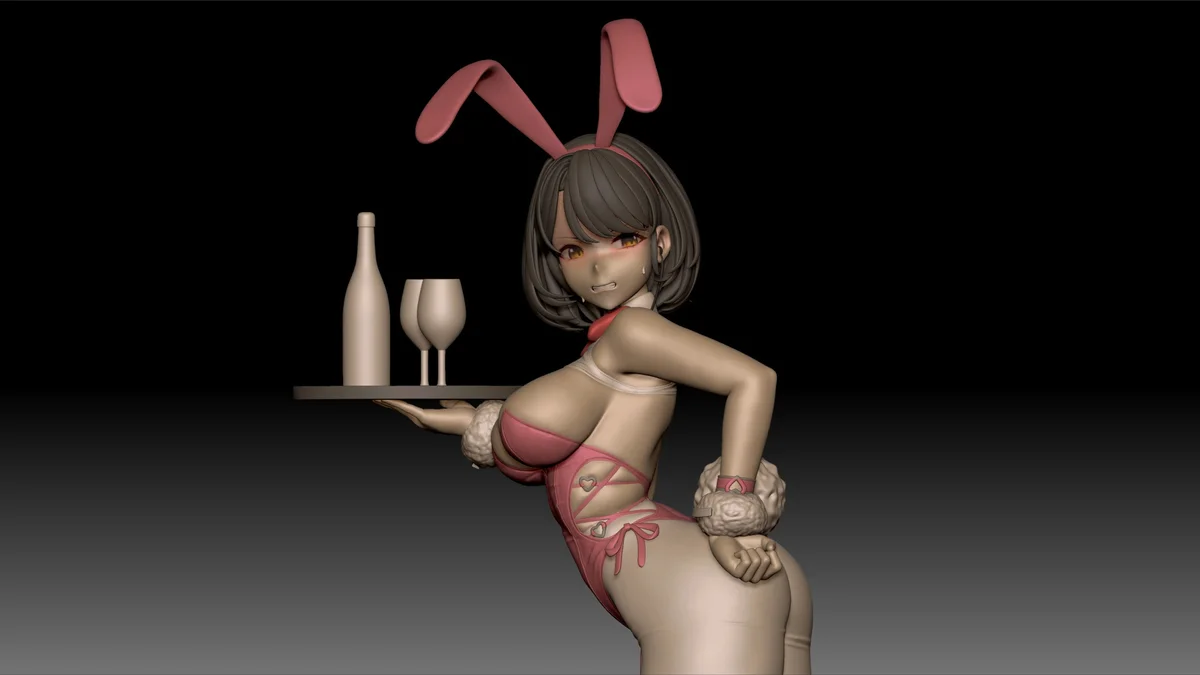 Milk: Blooming Bunny | Fan Art | 3D Printed Resin Model Garage Kit | *Un-Painted* | Sin3Dstudio
