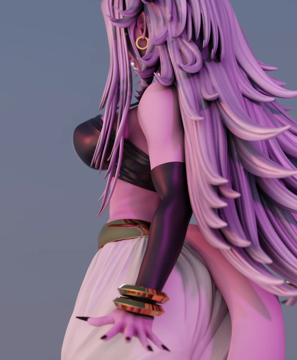 Android 21 | Fan Art | 3D Printed Resin Model Garage Kit | *Un-Painted* | Momoji 4