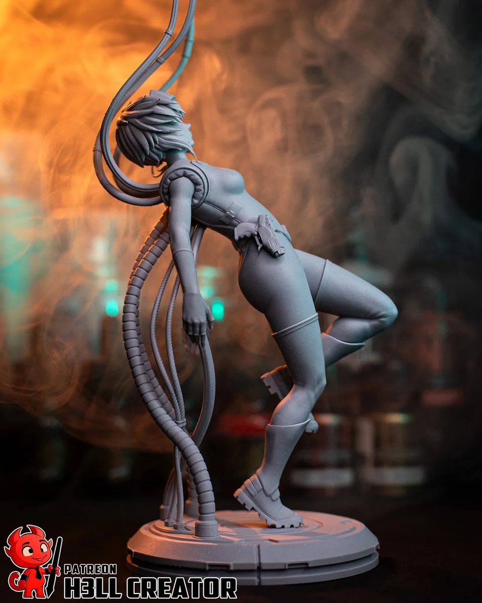 Motoko Kusanagi | Fan Art | 3D Printed Resin Model Garage Kit | *Un-Painted* | H3LL Creator 11