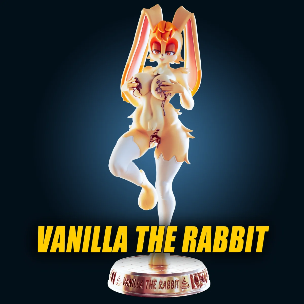 Vanilla the Rabbit | Fan Art | 3D Printed Resin Model Garage Kit | *Un-Painted* | Officer Rhu
