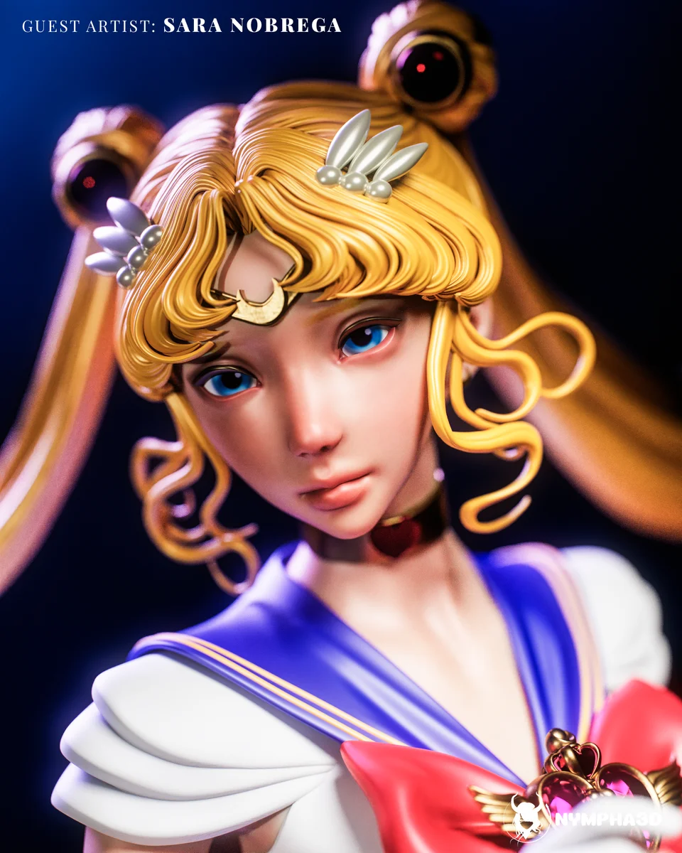 Sailor Moon | Fan Art | 3D Printed Resin Model Garage Kit | *Un-Painted* | Nympha3D 6