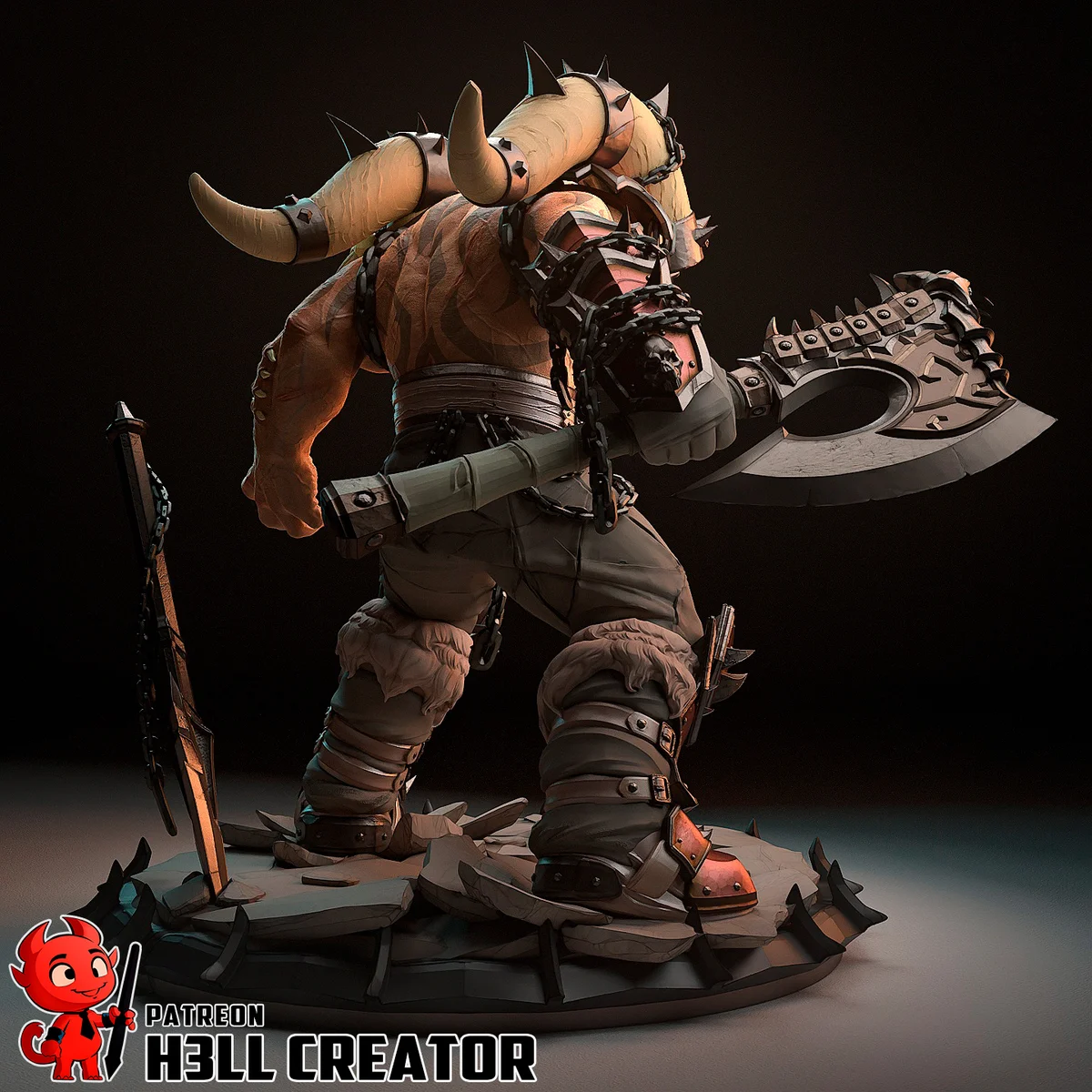 Garrosh Hellscream | Fan Art | 3D Printed Resin Model Garage Kit | *Un-Painted* | H3LL Creator 6
