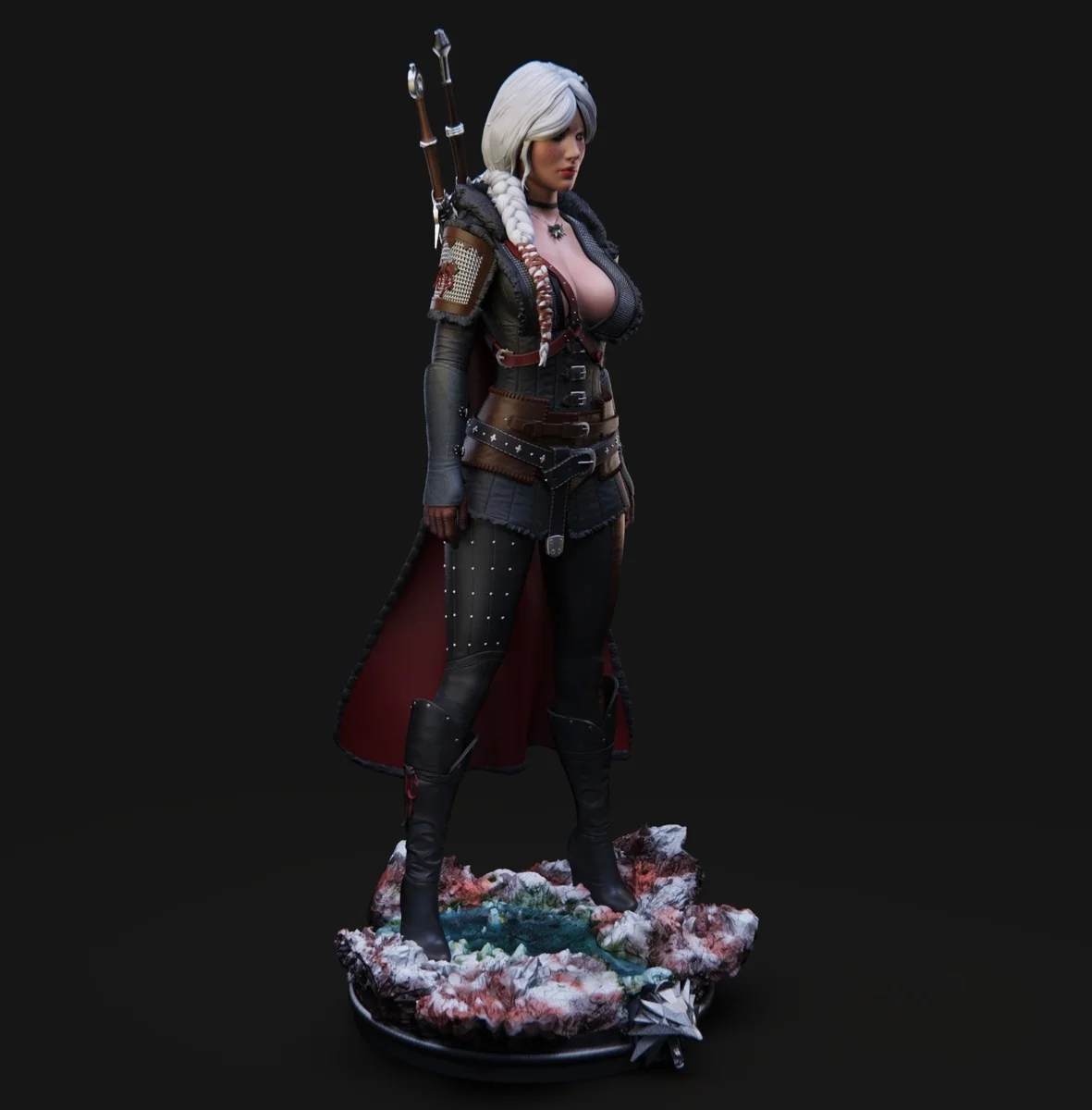 Ciri | Fan Art | 3D Printed Resin Model Garage Kit | *Un-Painted* | Abe3D 3