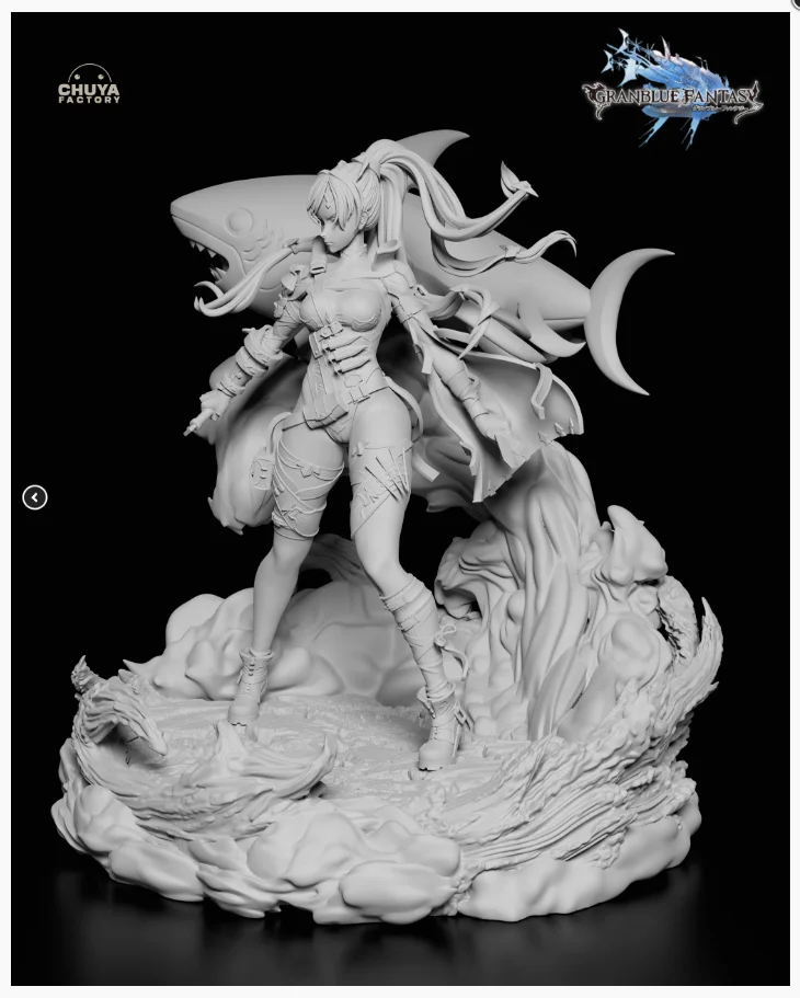 Meg | Fan Art | 3D Printed Resin Model Garage Kit | *Un-Painted* | Chuya Factory 14