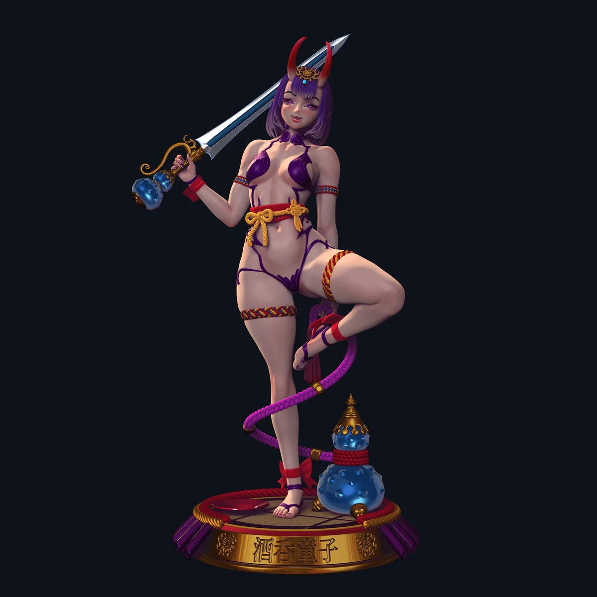 Shuten Douji - Assassin | Fan Art | 3D Printed Resin Model Garage Kit | *Un-Painted* | Officer Rhu 6