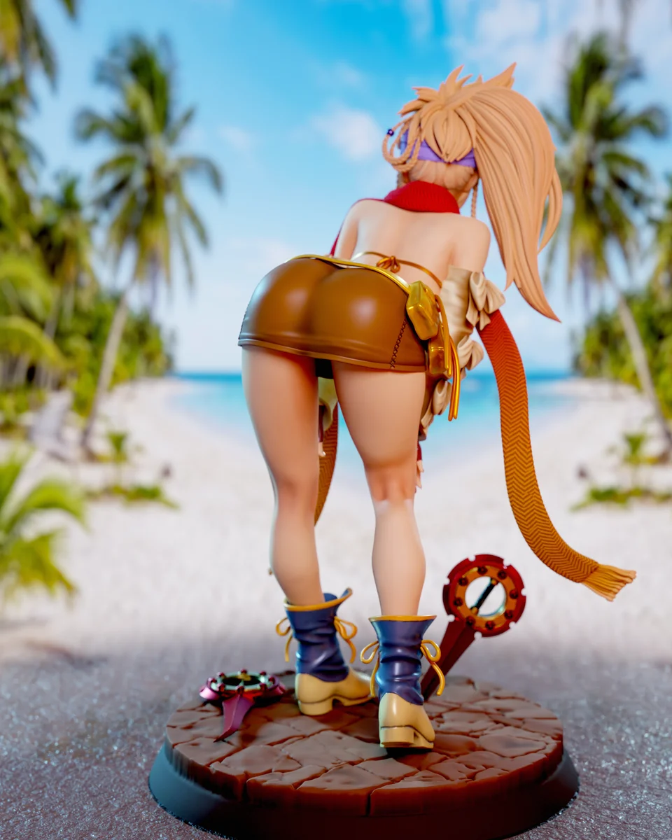 Rikku | Fan Art | 3D Printed Resin Model Garage Kit | *Un-Painted* | Momoji 4