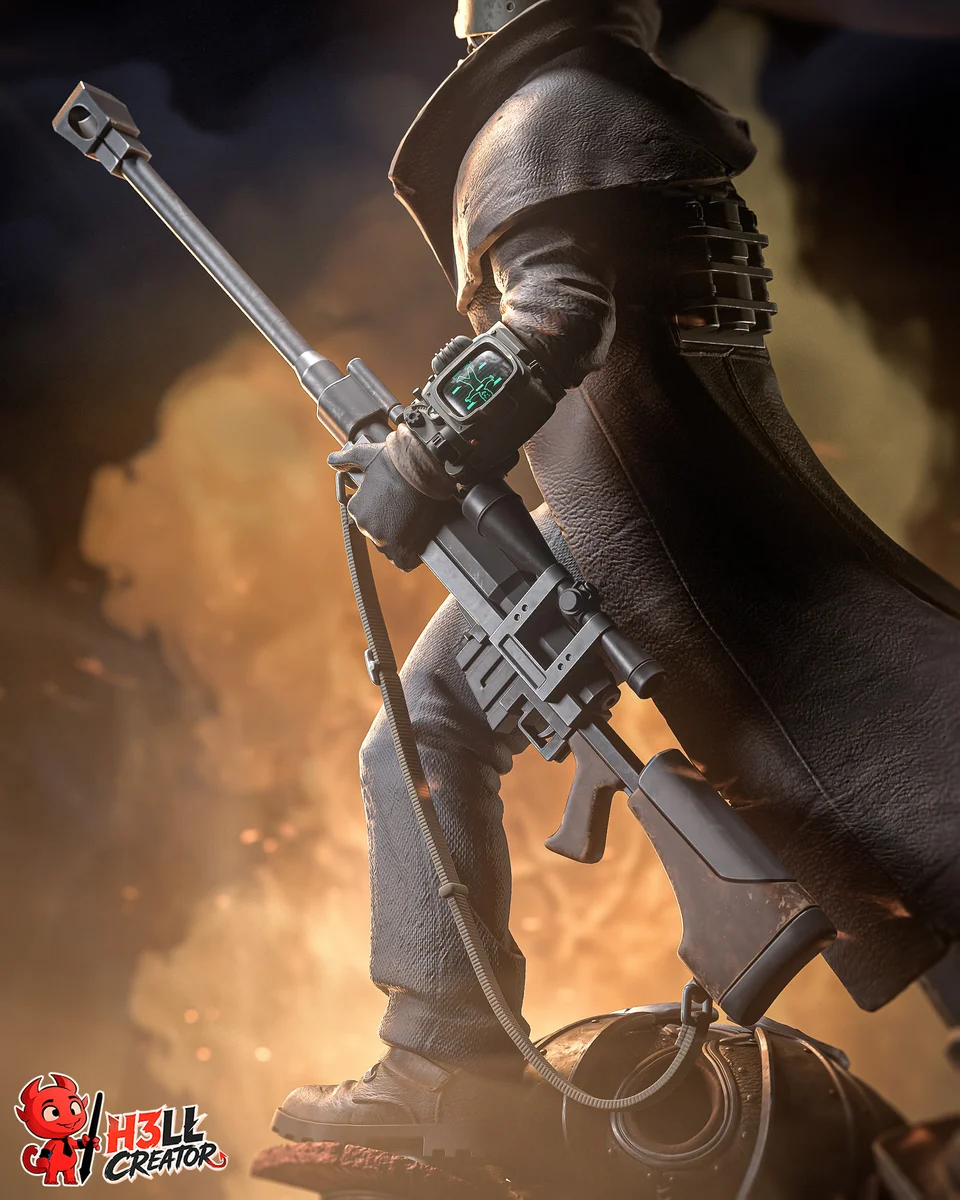 NCR Ranger | Fan Art | 3D Printed Resin Model Garage Kit | *Un-Painted* | H3LL Creator 5