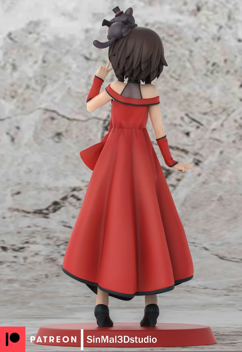 Megumin | Fan Art | 3D Printed Resin Model Garage Kit | *Un-Painted* | Sin3Dstudio 5