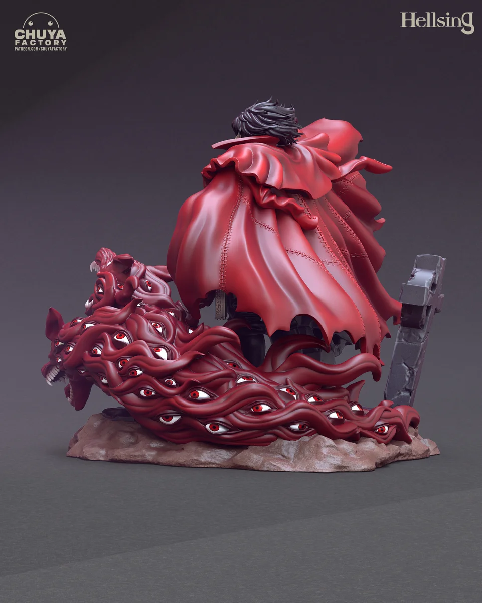 Alucard | Fan Art | 3D Printed Resin Model Garage Kit | *Un-Painted* | Chuya Factory 3