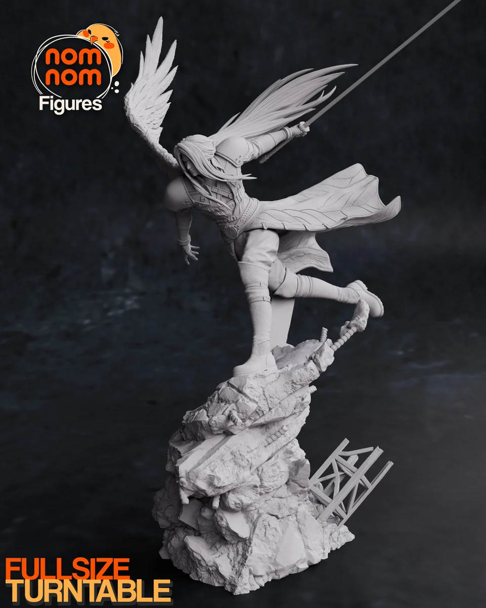 Sephiroth | Fan Art | 3D Printed Resin Model Garage Kit | *Un-Painted* | Nomnom 7