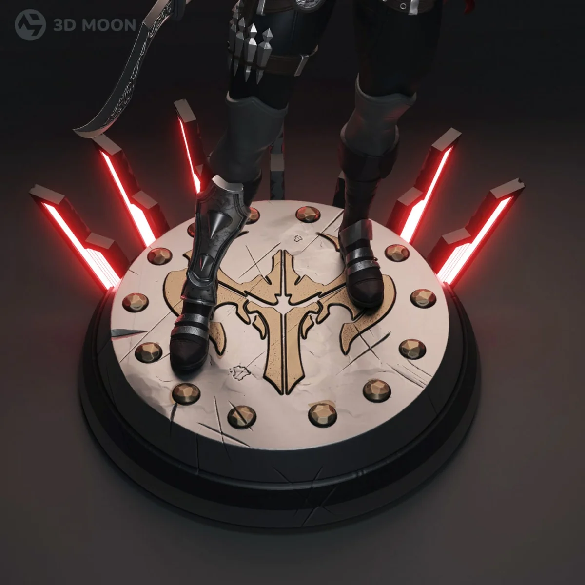 Katarina | Fan Art | 3D Printed Resin Model Garage Kit | *Un-Painted* | 3DMoonn 4