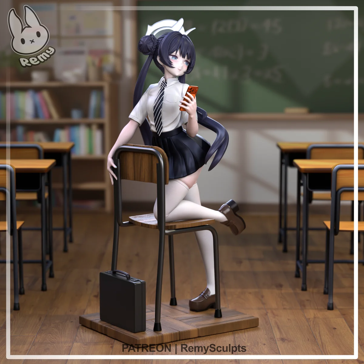 Kisaki (School Outfit) | Fan Art | 3D Printed Resin Model Garage Kit | *Un-Painted* | Remy Sculpts 3