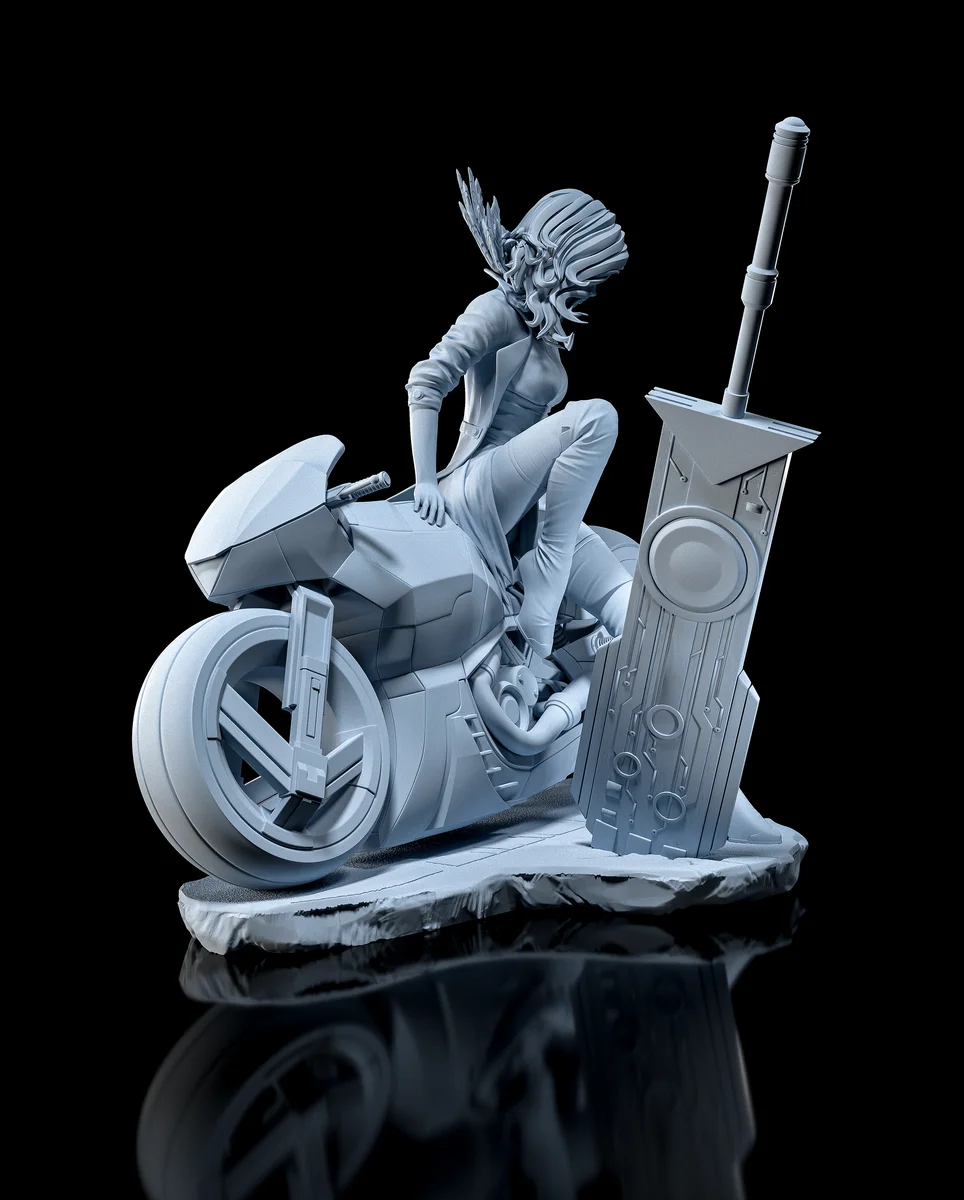 Red | Fan Art | 3D Printed Resin Model Garage Kit | *Un-Painted* | H3LL Creator 7