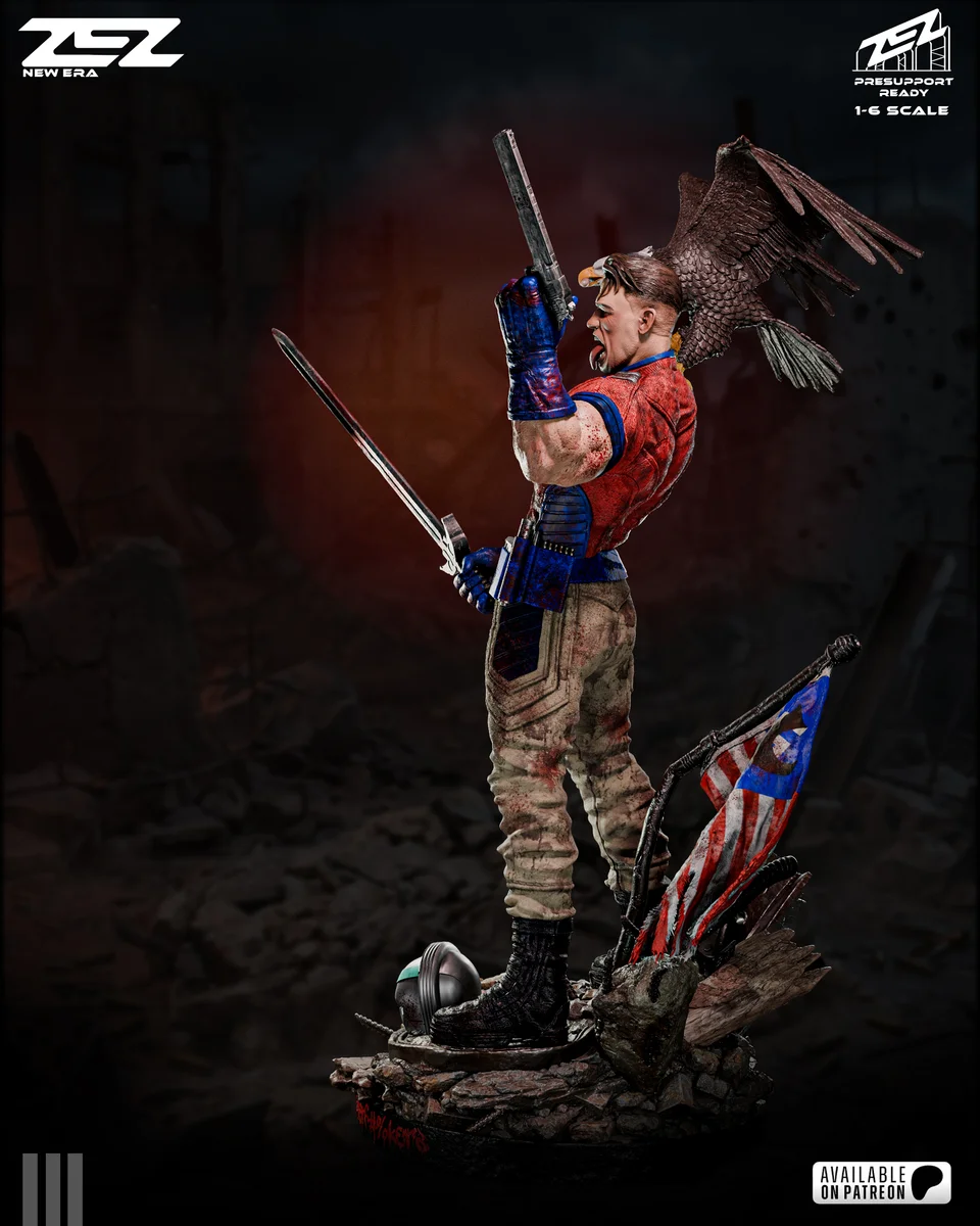 Peacemaker | Fan Art | 3D Printed Resin Model Garage Kit | *Un-Painted* | ZEZ Studio 4