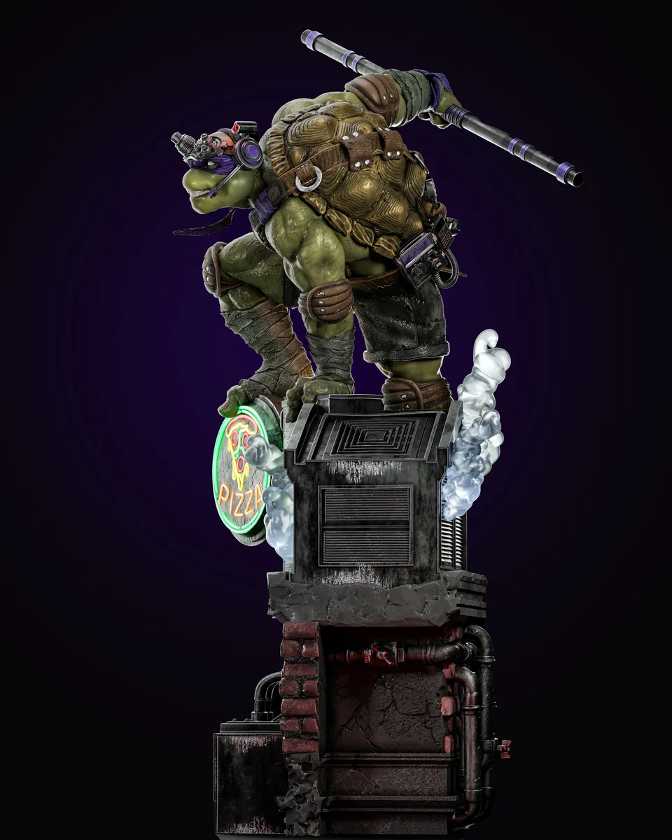 Donatello | Fan Art | 3D Printed Resin Model Garage Kit | *Un-Painted* | ZEZ Studio 3