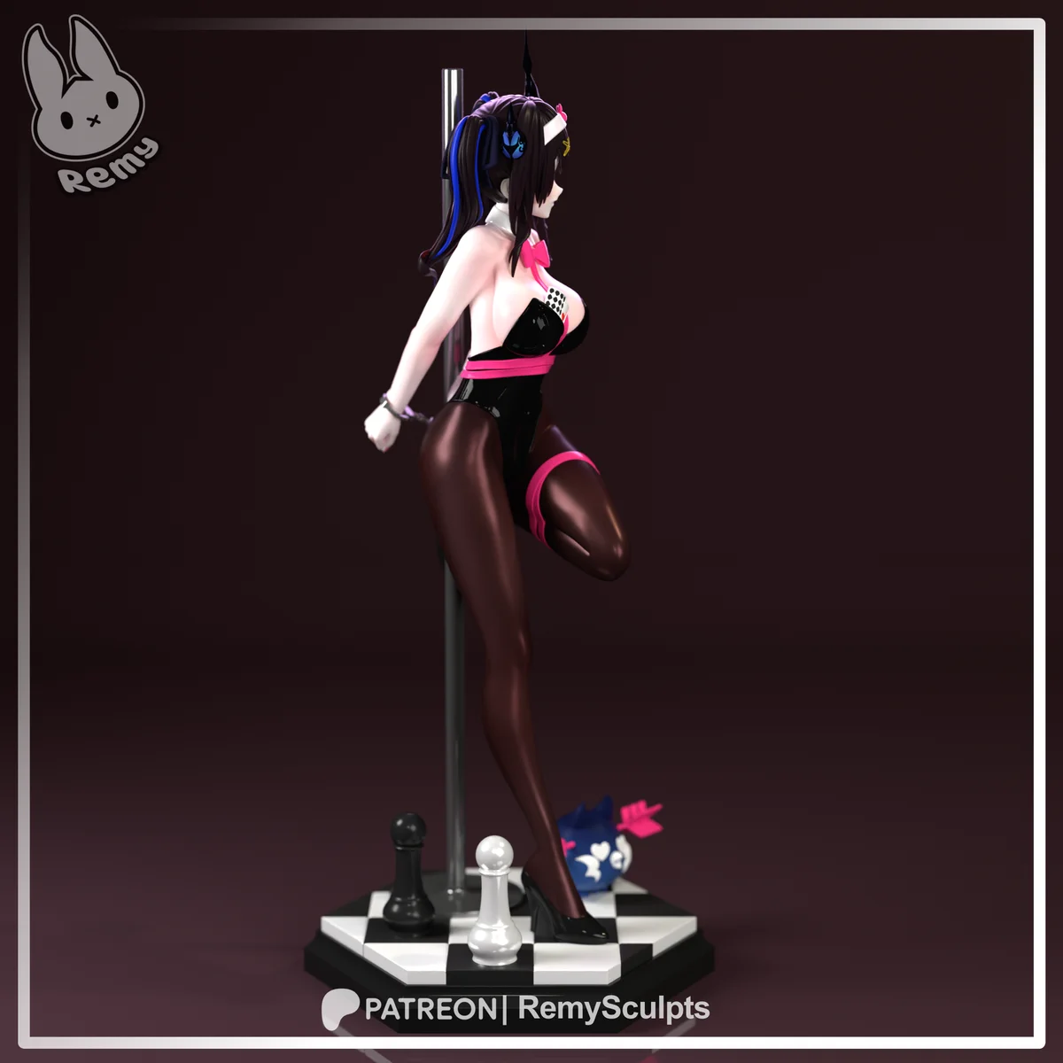 Nerissa (Rabbit Hole) | Fan Art | 3D Printed Resin Model Garage Kit | *Un-Painted* | Remy Sculpts 4