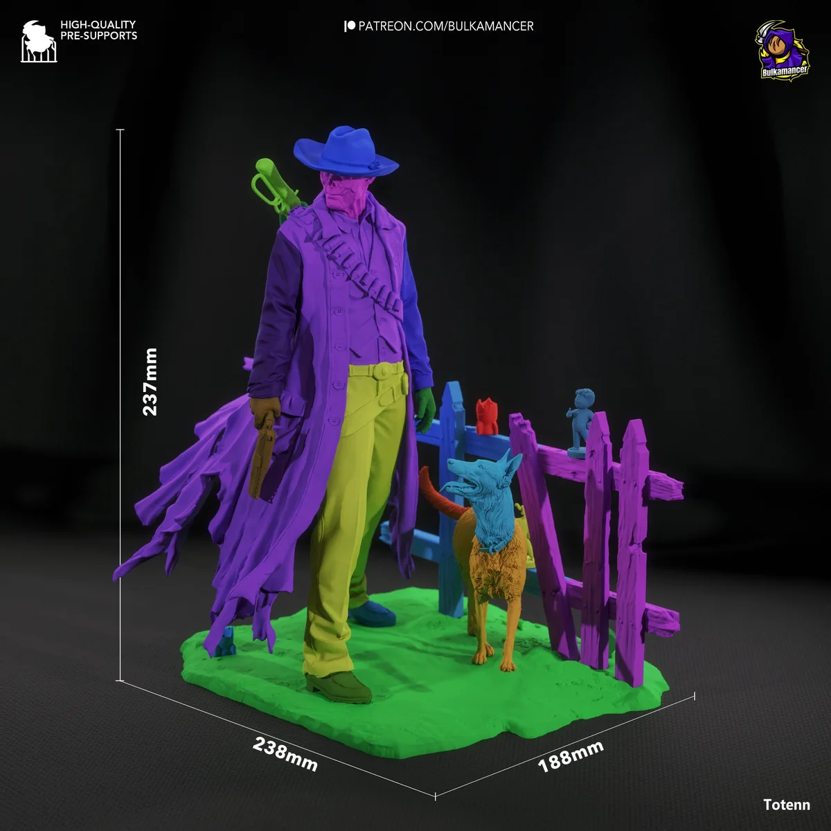 Ghoul | Fan Art | 3D Printed Resin Model Garage Kit | *Un-Painted* | Bulkamancer 8