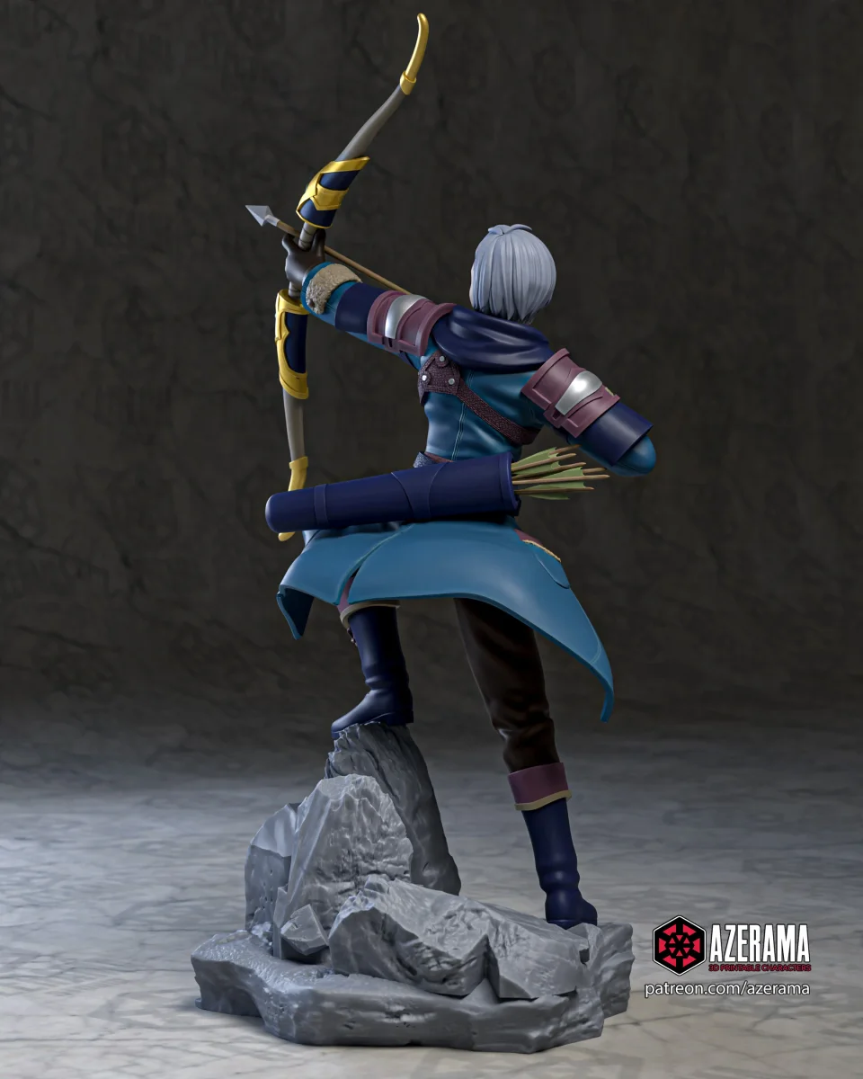 Ashe | Fan Art | 3D Printed Resin Model Garage Kit | *Un-Painted* | Azerama 2